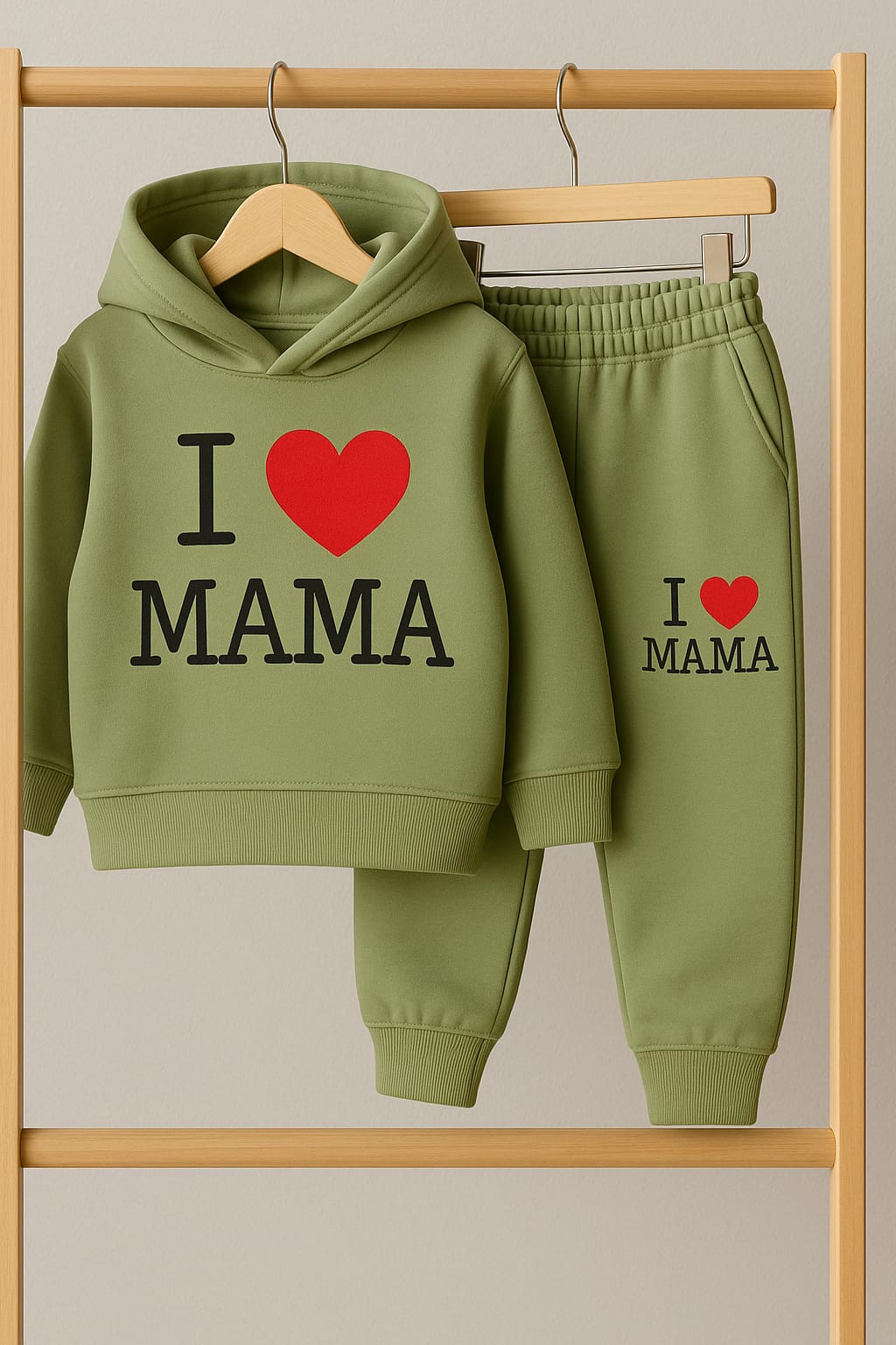 Baby Track Suit Hoody (I Love Mama)
